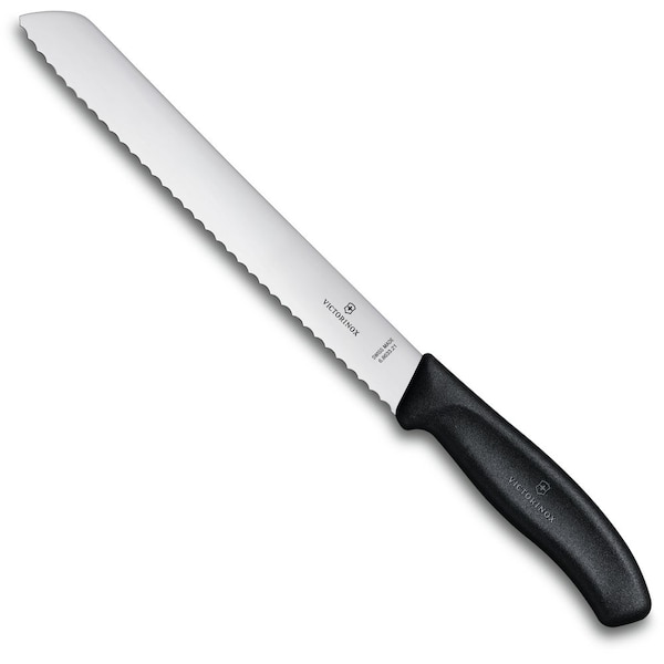 Swiss Army Brands 2022 Victorinox Kitchen Swiss Classic Bread 80.25In Serrated Blade, 1In Width At Handle Black VIC-6.8633.21 - main